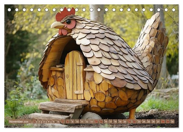 Produktbild: Wohntr&auml;ume aus Holz (Tischkalender 2026 DIN A5 quer), CALVENDO Monatskalender