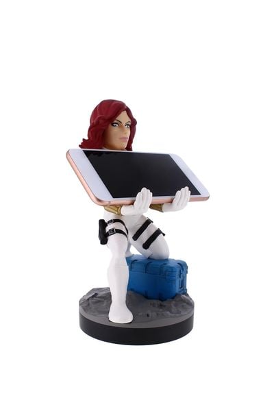 Produktbild: Cable Guy - Black Widow White Suit, St&auml;nder f&uuml;r Controller, Mobiltelefon und Tablets