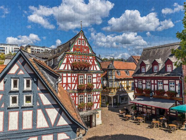Produktbild: CALVENDO Puzzle Ein Motiv aus dem Kalender Idstein im Taunus - Ehemalige Residenzstadt der F&uuml;rsten von Nassau. | 1000 Teile Lege-Gr&ouml;&szlig;e 64x48cm Foto-Puzzle f&uuml;r gl&uuml;ckliche Stunden