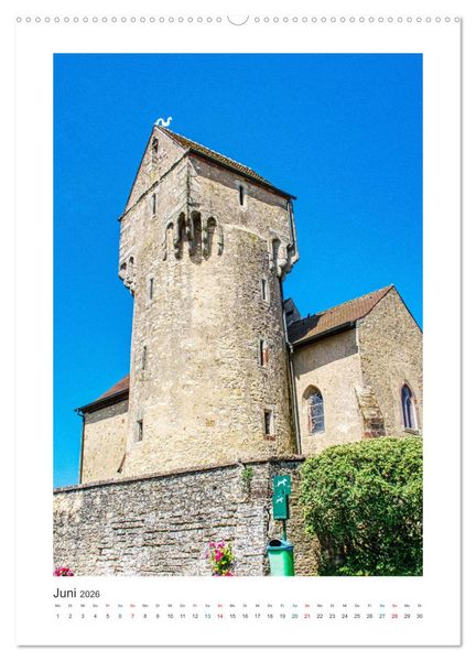 Produktbild: Rundturmkirchen - Architektonische Besonderheiten in Frankreich (Wandkalender 2026 DIN A2 hoch), CALVENDO Monatskalender