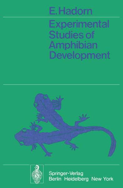 Produktbild: Experimental Studies of Amphibian Development
