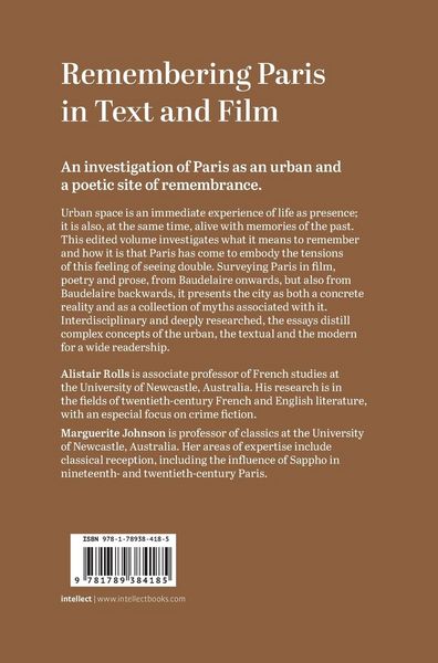 Produktbild: Remembering Paris in Text and Film