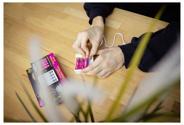 Produktbild: Ansmann Pure Power Set 4&times; Mignon AA Akkus und Lademodul Mignon (AA)-Akku Li-Ion 3250 mAh 1.5 V 1 St.