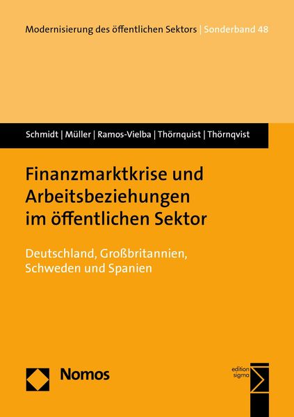 Produktbild: Finanzmarktkrise und Arbeitsbeziehungen im &ouml;ffentlichen Sektor