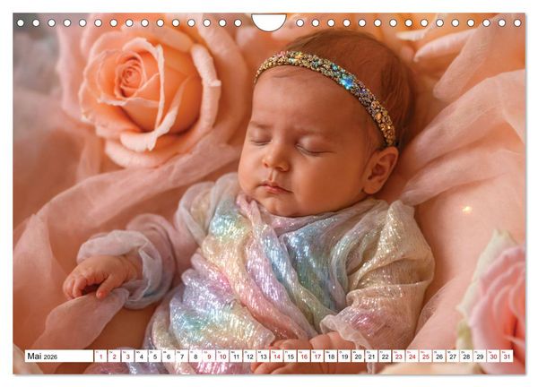 Produktbild: Zauberhaft schlafende Babies - Ruhig und friedlich (Wandkalender 2026 DIN A4 quer), CALVENDO Monatskalender