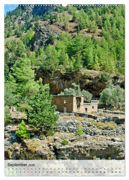 Produktbild: Naturerlebnis Samaria Schlucht auf Kreta (Wandkalender 2026 DIN A2 hoch), CALVENDO Monatskalender