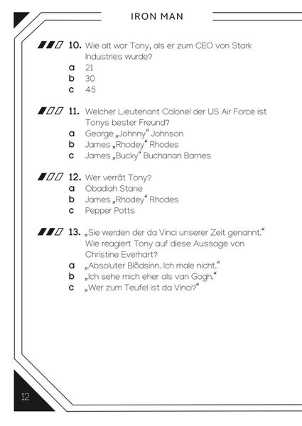 Produktbild: Marvel: Das ultimative MARVEL Quizbuch
