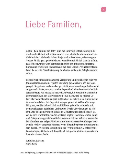 Produktbild: Autogene Geburt