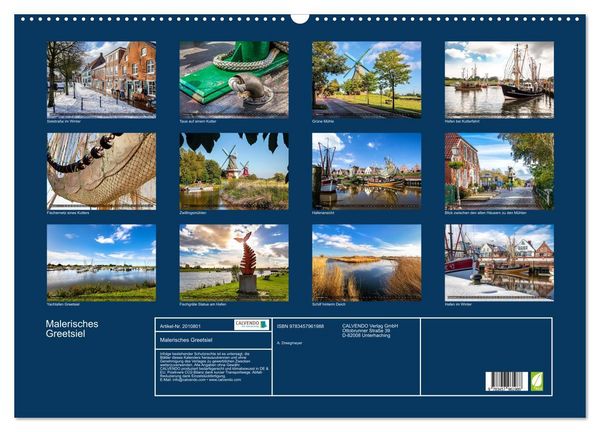 Produktbild: Malerisches Greetsiel (Wandkalender 2026 DIN A2 quer), CALVENDO Monatskalender
