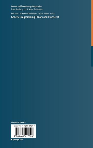 Produktbild: Genetic Programming Theory and Practice IX