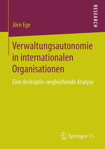 Produktbild: Verwaltungsautonomie in internationalen Organisationen
