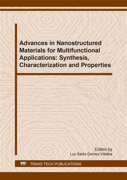 Produktbild: Advances in Nanostructured Materials for Multifunctional Applications: Synthesis, Characterization and Properties