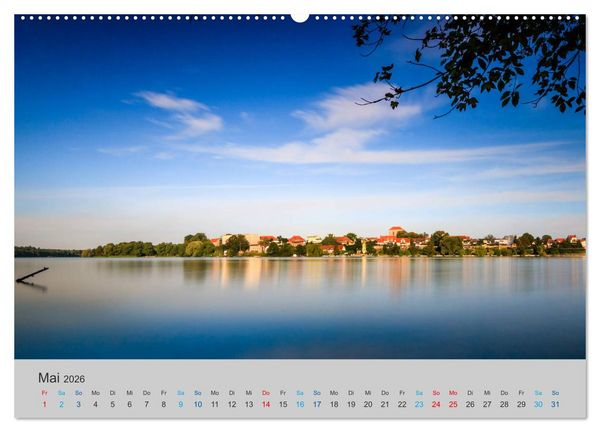 Produktbild: See- und Flu&szlig;landschaften in Brandenburg (hochwertiger Premium Wandkalender 2026 DIN A2 quer), Kunstdruck in Hochglanz
