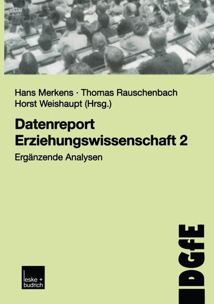 Produktbild: Datenreport Erziehungswissenschaft 2