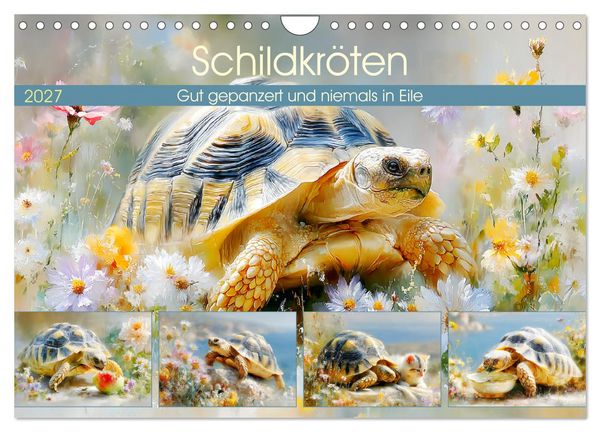 Produktbild: Schildkr&ouml;ten. Gut gepanzert und niemals in Eile (Wandkalender 2027 DIN A4 quer), CALVENDO Monatskalender