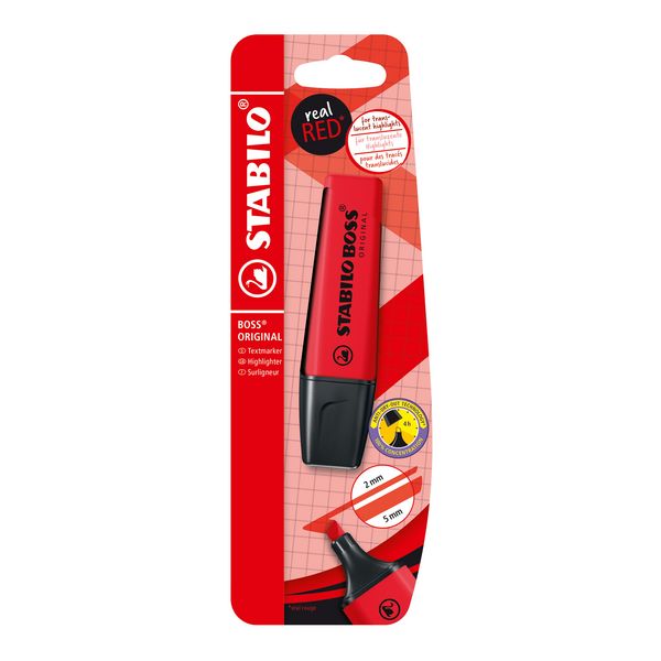 Produktbild: STABILO BOSS ORIGINAL REALRED, Einzelstift, rot
