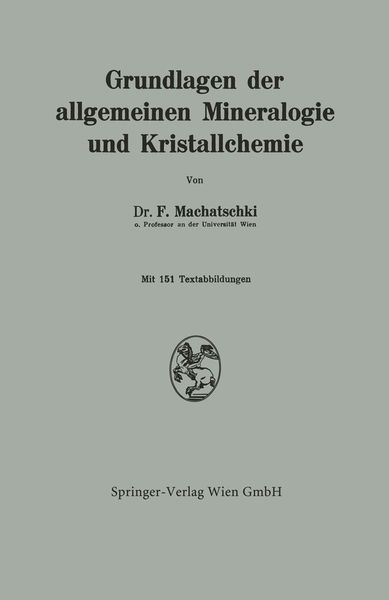 Produktbild: Grundlagen der allgemeinen Mineralogie und Kristallchemie