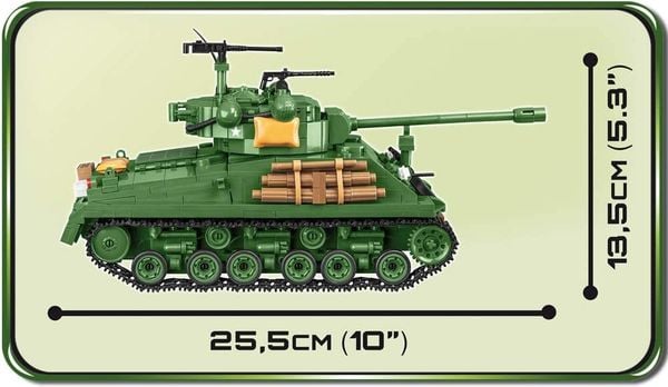 COBI 2533 - Historical Collection, M4A3E8 Sherman Easy Eight, Panzer, Bauset