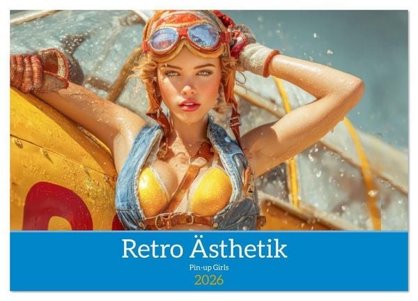 Produktbild: Retro &Auml;sthetik &ndash; Pin-up Girls (Wandkalender 2026 DIN A4 quer), CALVENDO Monatskalender