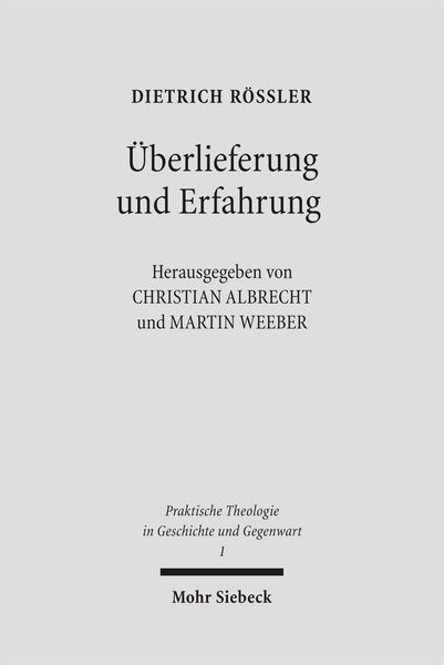 Produktbild: &Uuml;berlieferung und Erfahrung
