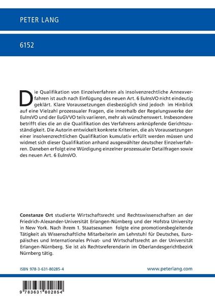 Produktbild: Annexverfahren zwischen EuInsVO und EuGVVO &ndash; eine Betrachtung aus deutscher Sicht