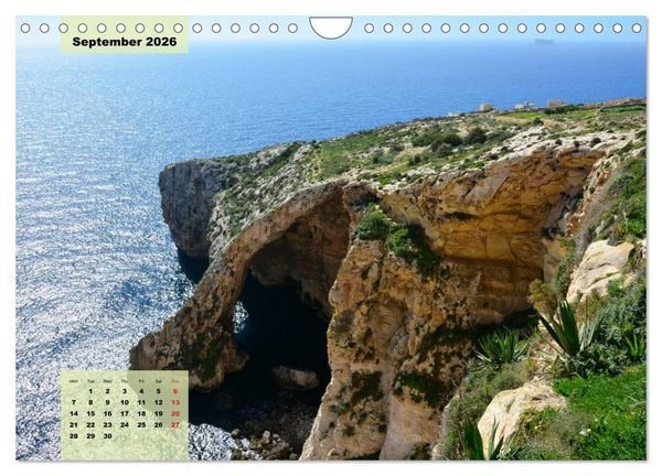 Produktbild: Malta and Gozo two historical islands (Wall Calendar 2026 DIN A4 landscape), CALVENDO 12 Month Wall Calendar