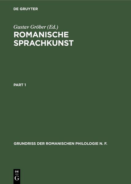 Produktbild: Romanische Sprachkunst