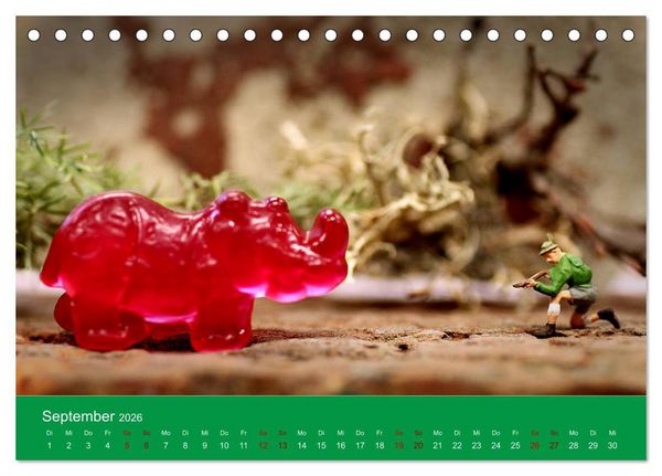 Produktbild: Miniaturen - Klein ganz gro&szlig; (Tischkalender 2026 DIN A5 quer), CALVENDO Monatskalender