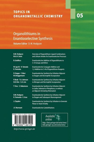 Produktbild: Organolithiums in Enantioselective Synthesis