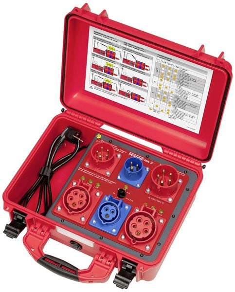Produktbild: Benning MA 3 Messadapter CEE-Kupplung 16A 3polig, CEE-Kupplung 32A 5polig, CEE-Kupplung 16A 5polig, CEE-Stecker 16A 3polig, CEE