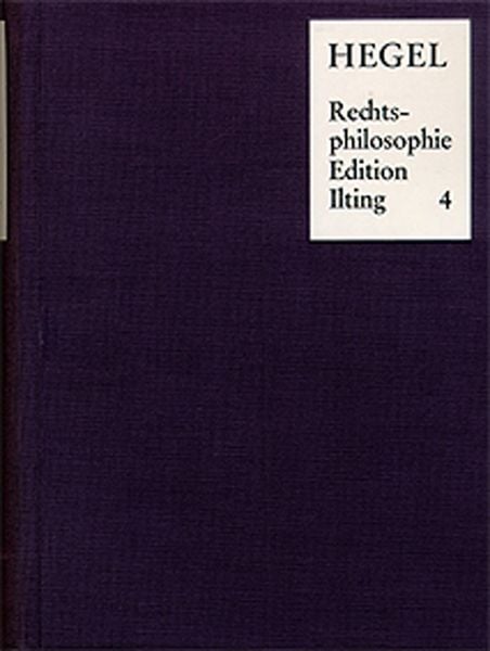 Produktbild: Vorlesungen &uuml;ber Rechtsphilosophie 1818-1831 / Band 4