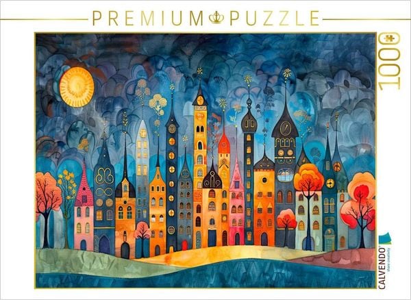 CALVENDO Puzzle Nächte im Labyrinth der Gedanken | 1000 Teile Lege-Größe 64x48cm Foto-Puzzle für glückliche Stunden