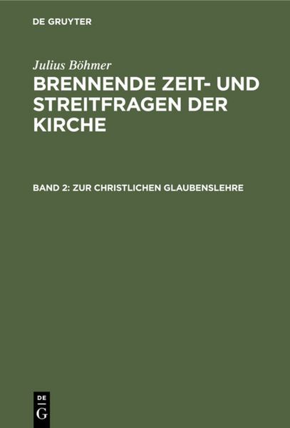 Produktbild: Zur christlichen Glaubenslehre