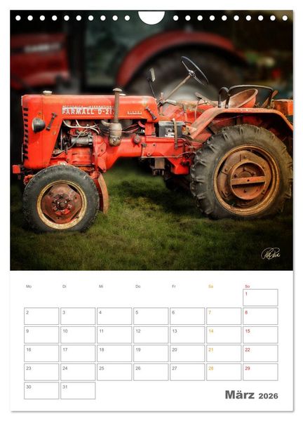 Produktbild: Oldtimer - mein Trecker (Wandkalender 2026 DIN A4 hoch), CALVENDO Monatskalender