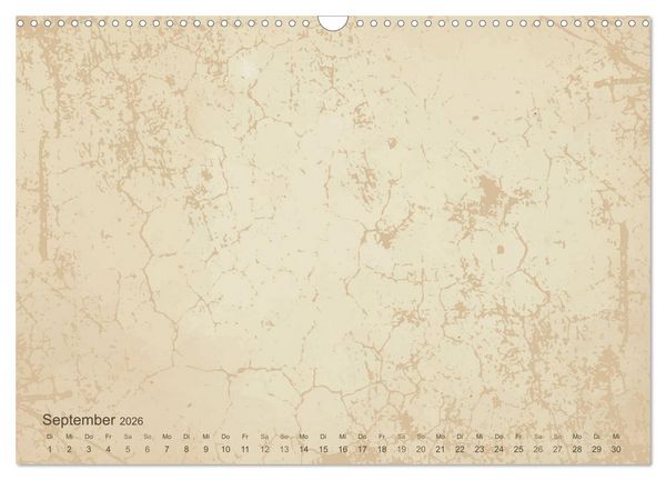 Produktbild: Vintage DIY Bastel-Kalender - Zum Selbstgestalten (Wandkalender 2026 DIN A3 quer), CALVENDO Monatskalender
