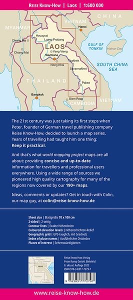 Produktbild: Reise Know-How Landkarte Laos