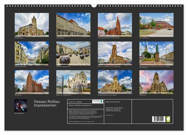 Produktbild: Dessau Ro&szlig;lau Impressionen (Wandkalender 2026 DIN A2 quer), CALVENDO Monatskalender