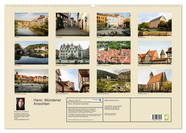 Produktbild: Hann. M&uuml;ndener Ansichten (Wandkalender 2026 DIN A2 quer), CALVENDO Monatskalender