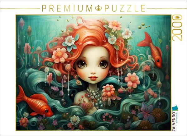CALVENDO Puzzle Zauberhafte Meerjungfrau | 2000 Teile Lege-Größe 90x67cm Foto-Puzzle für glückliche Stunden, Sonstige von , Calvendo Puzzle,