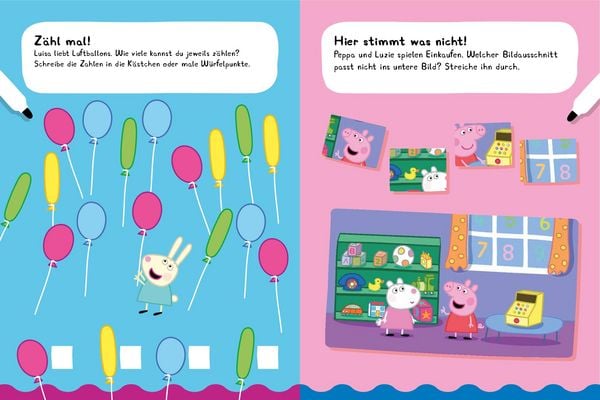 Produktbild: Peppa Pig Mein Lernspielheft - Erstes Lernen