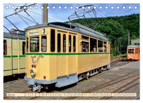 Produktbild: Durch die Welt mit der Stra&szlig;enbahn (Tischkalender 2026 DIN A5 quer), CALVENDO Monatskalender