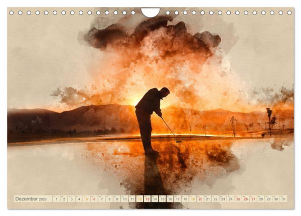 Produktbild: Ich liebe Golf (Wandkalender 2026 DIN A4 quer), CALVENDO Monatskalender
