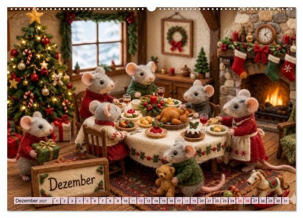 Produktbild: M&auml;usli Kalender (Wandkalender 2027 DIN A2 quer), CALVENDO Monatskalender