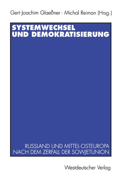 Produktbild: Systemwechsel und Demokratisierung