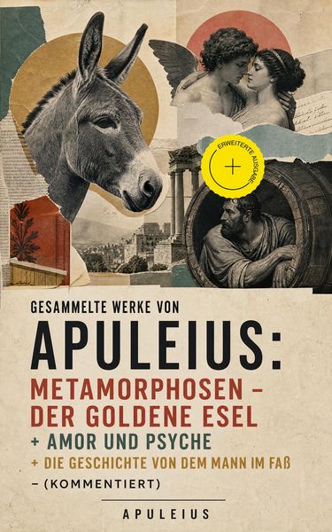 Produktbild: Gesammelte Werke von Apuleius: Metamorphosen - Der goldene Esel + Amor und Psyche + Die Geschichte von dem Mann im Fa&szlig; - (Kommentiert)
