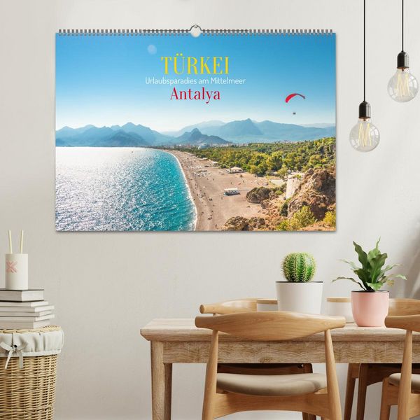 Produktbild: T&uuml;rkei, Antalya: Urlaubsparadies am Mittelmeer (Wandkalender 2026 DIN A2 quer), CALVENDO Monatskalender