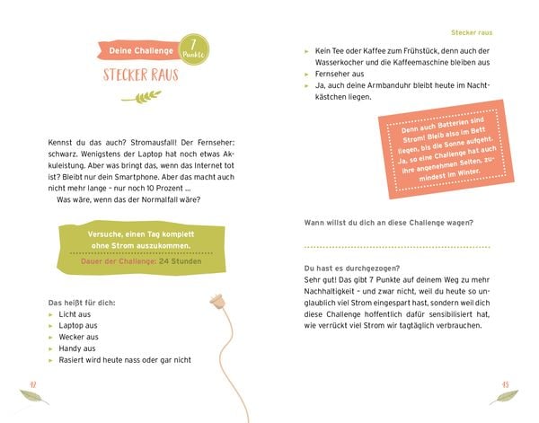 Nachhaltig leben – Die Challenge