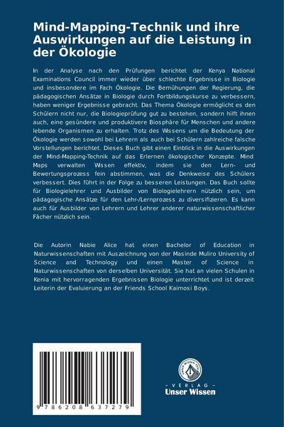 Produktbild: Mind-Mapping-Technik und ihre Auswirkungen auf die Leistung in der &Ouml;kologie