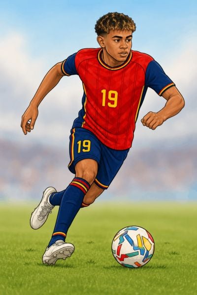 Produktbild: WM 2026 Fu&szlig;ball Malbuch f&uuml;r Kinder ab 6 Jahren mit 70 authentischen Spielerzeichnungen