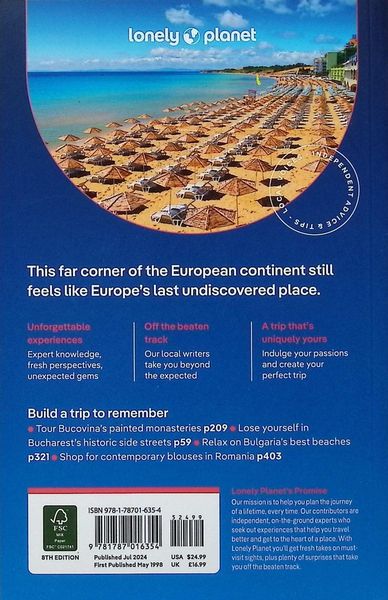 Produktbild: Lonely Planet Romania & Bulgaria
